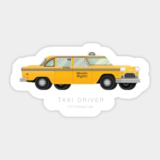 Taxi Driver - Famous Cars Sticker